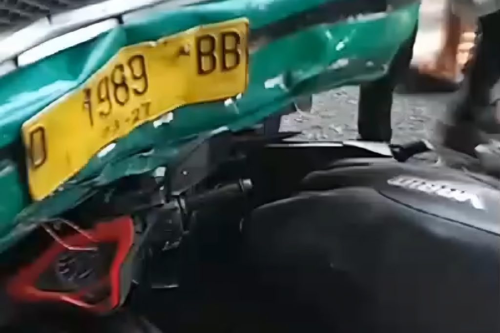 Supir Diduga Mabuk, Hilang Kendali Tabrak Pengendara Motor hingga Luka Serius