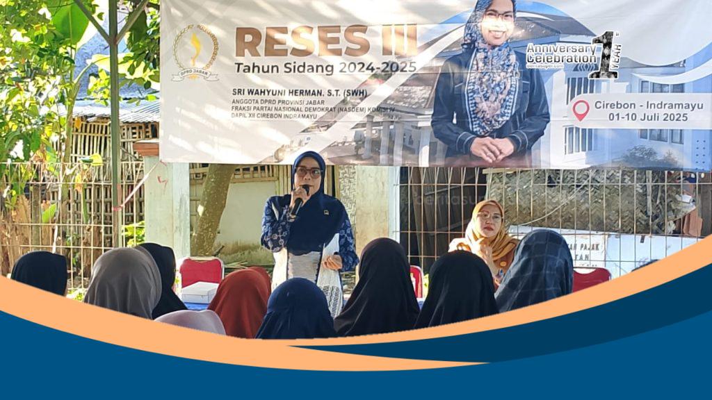 Sri Wahyuni Herman menyerap aspirasi warga Blok Bungkul Barat soal infrastruktur saat reses DPRD Jabar