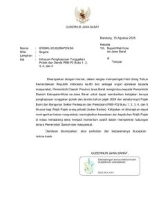 Surat edaran gubernur jawabarat