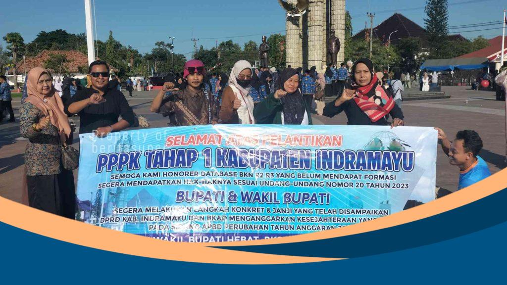 Forum database BKN R2 R3 hadiri pelantikan PPPK di pendopo Indramayu