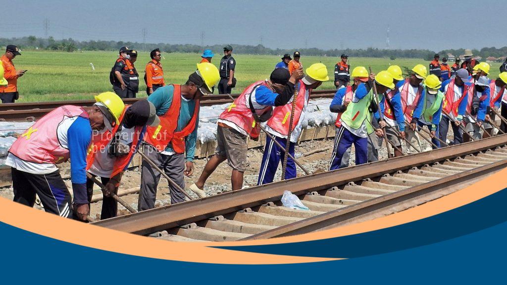 KAI Daop 3 Cirebon Ganti 13.662 Bantalan Beton Rel