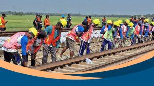 KAI Daop 3 Cirebon Ganti 13.662 Bantalan Beton Rel