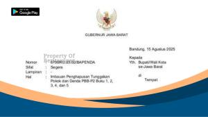 Surat edaran gubernur Jawa Barat