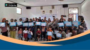 Ibu dan anak peserta Wisuda ASI Eksklusif Rumah Zakat Indramayu