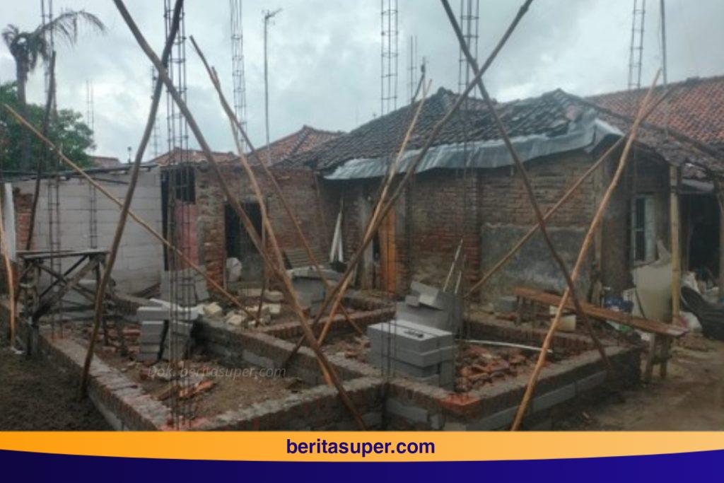 Salah satu rumah Rutilahu yang proses dibangun di Indramayu.