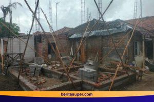 Salah satu rumah Rutilahu yang proses dibangun di Indramayu.