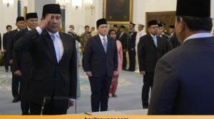 Ahmad Dofiri dilantik oleh Presiden Prabowo Subianto sebagai Penasihat Khusus Presiden di Istana Kepresidenan, Jakarta.