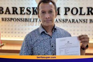 Ketua umum IWO dwi Christianto di Bareskrim