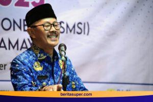 Wabup Indramayu saat membuka acara UkW SMSI Indramayu (28/20/2025).