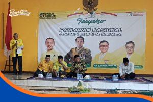 Kader Partai Golkar Indramayu menggelar doa bersama dalam tasyakuran penetapan HM Soeharto