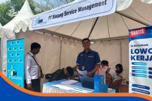 Booth PT Bintang Service Management di Job Fair Indramayu 2025
