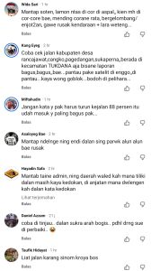 Komentar di sosial media