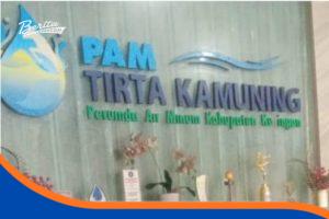 Foto kantor atau instalasi pengolahan air PAM Tirta Kamuning