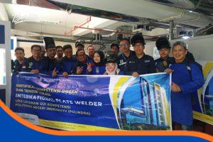 20 Peserta dari Perguruan Tinggi Se-Indonesia Ikuti Sertifikasi Internasional Plat Welder di Polindra