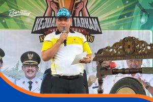 Sekda Aep Surahman dalam Acara pembukaan Kejuaraan Antar Kampung (Tarkam) Kemenpora RI Tahun 2025