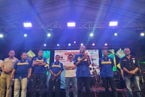 Foto Jajaran pengurus IMI Indramayu saat pembukaan Jambore Otomotif IMI Indramayu.