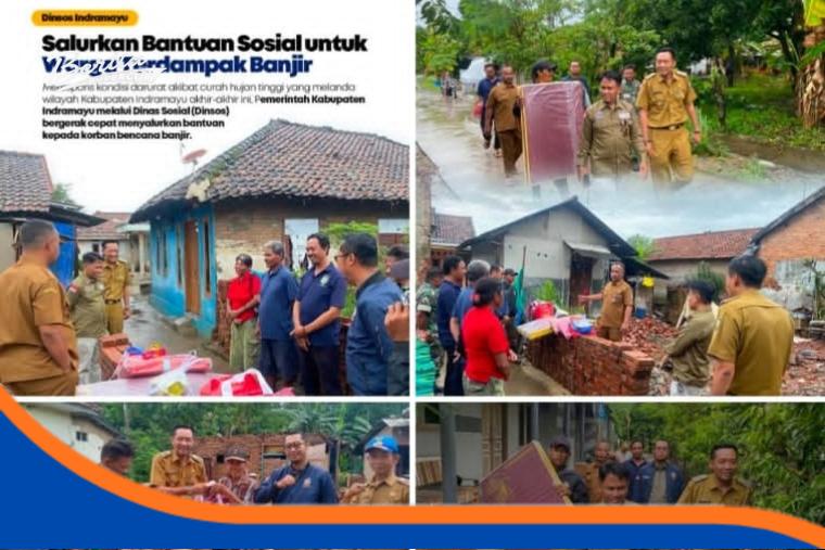 Kekeliruan Informasi Diskominfo Indramayu Soal Bansos Disorot Tangkapan layar unggahan Diskominfo Indramayu