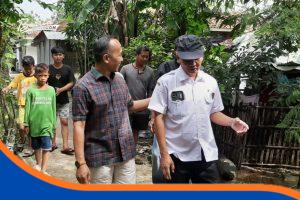 Ruswa meninjau lokasi banjir Desa Rambatan Wetan didampingi Dinas PUPR