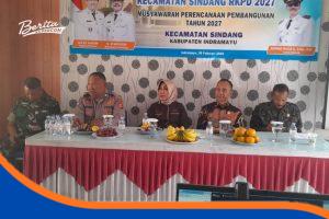 H. Ruswa Hadiri Musrenbang Kecamatan Sindang.