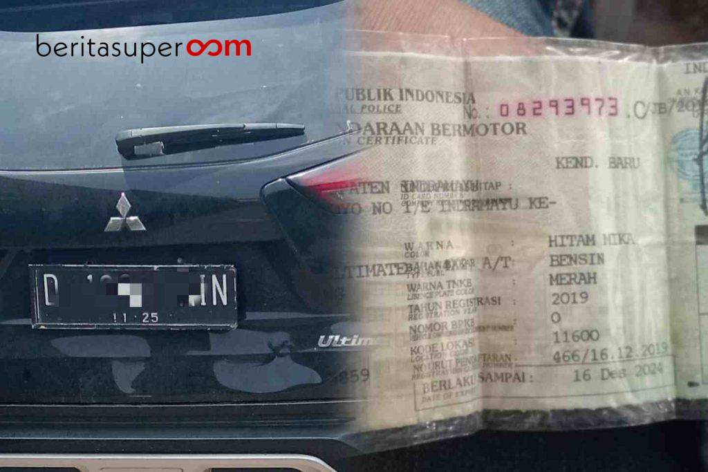 Mitsubishi Xpander aset Pemkab Indramayu diduga gunakan pelat hitam berbeda identitas
