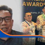 Kolase foto Edi Fauzi dan Lucky Hakim penerima penghargaan UHC