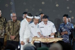 Sekda Kabupaten Bandung Cakra Amiyana menghadiri Musrenbang Jawa Barat 2026 di Bale Pakuan Bandung