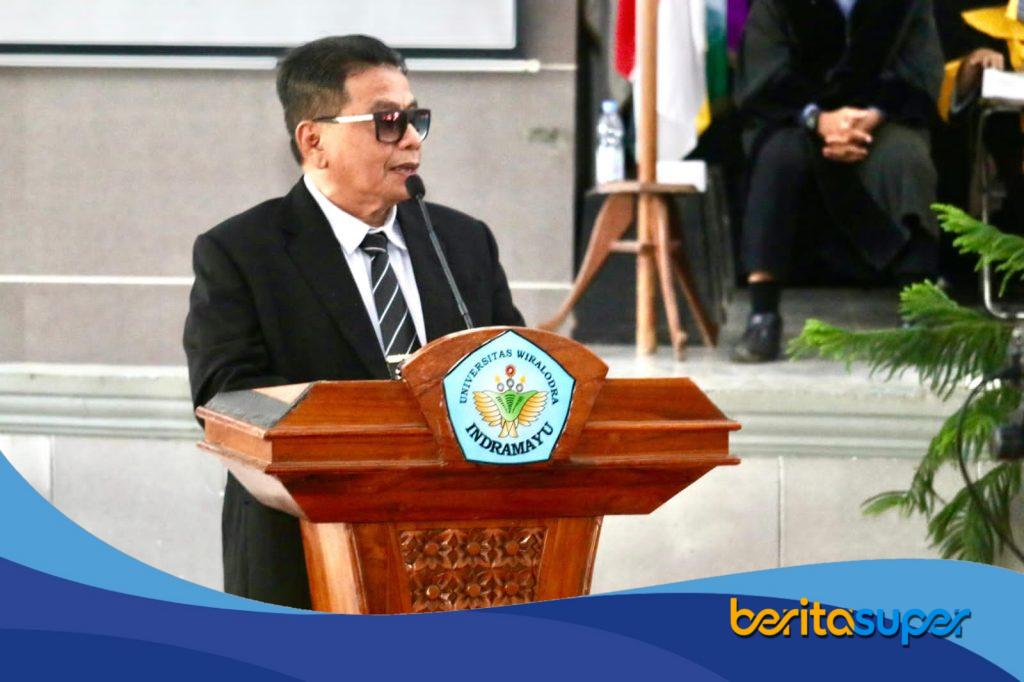 Dr. H. Dudung Indra Ariska memberikan pandangan akademis terkait tantangan Penjabat Sekda pasca purna tugas Aep Surahman di Indramayu