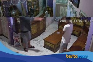 Rumah korban dugaan perusakan oleh oknum kuwu di Indramayu yang disebut terekam CCTV
