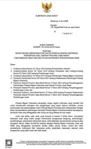 Dokumen Surat Edaran Gubernur Jawa Barat