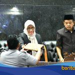 Penyampaian laporan hasil kerja Pansus 6, 7, dan 8 terkait pembahasan tiga Raperda strategis tahun 2026.