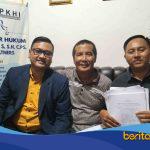 Murjani Murdham bersama kuasa hukumnya memberikan keterangan kepada awak media