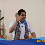 Bupati Lucky Hakim membuka survei akreditasi luring RSUD Indramayu bersama tim surveior LARSI di Aula Kidang Kencana 3.