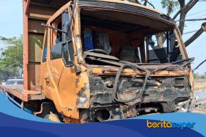 penetapan sopir truk wing box sebagai tersangka dalam kecelakaan maut di Pantura Desa Kiajaran Kulon, Kecamatan Lohbener, yang menewaskan 12 orang.