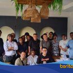 Rapat konsolidasi FKJI Indramayu bersama 14 pimpinan organisasi pers di Rumah Makan Payoe.